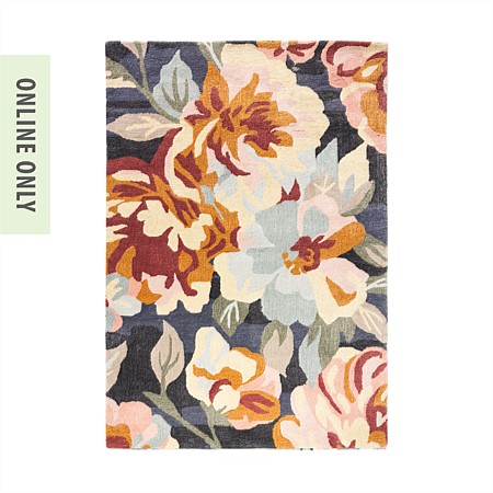 Design Republique Florance Rose Floral Floor Rug 120x180cm