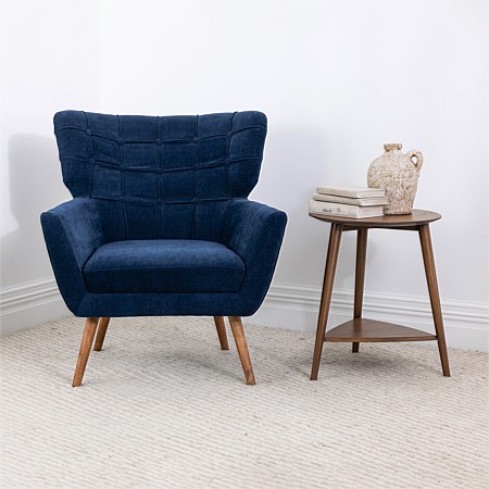 Design Republique Alessia Navy Arm Chair