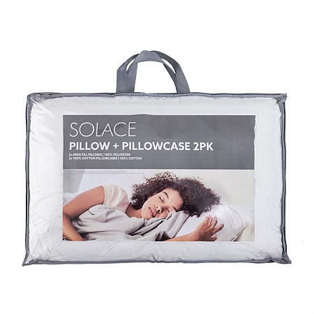 Solace Pillow & Pillowcase 2 Pack