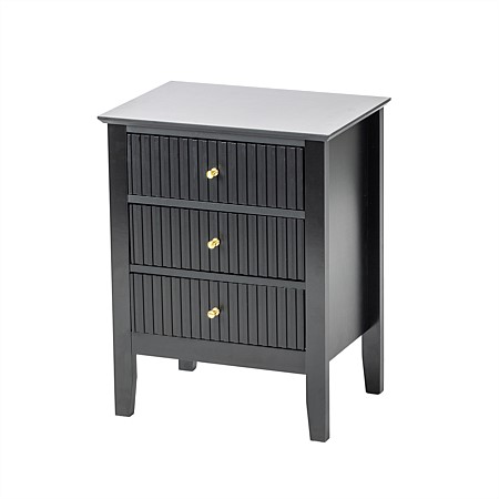 Home Chic Prince Bedside Table Black