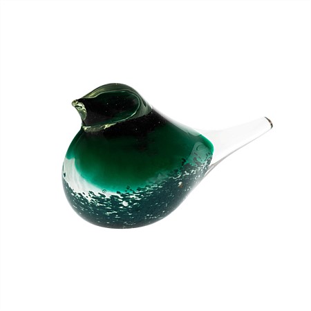 Design Republique Green Glass Bird Small