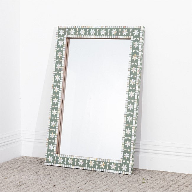 Solace Resin Floral Wall Mirror