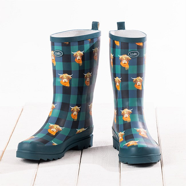 Outsidings Highland Cow Mid-Calf Gumboot
