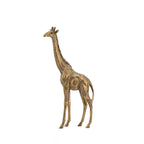 Design Republique Giraffe Decor Small in gold, styled on a console with matching neutral décor.