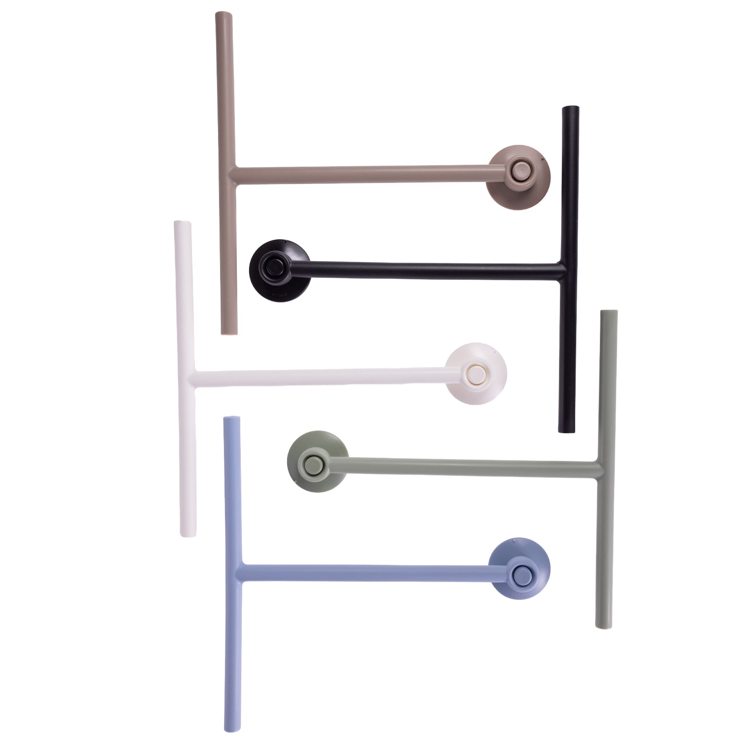 Four minimalist squeegee wipers on a plain white background.