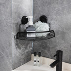 New & Improved Home Essentials Twist & Lock Corner Shower Caddy