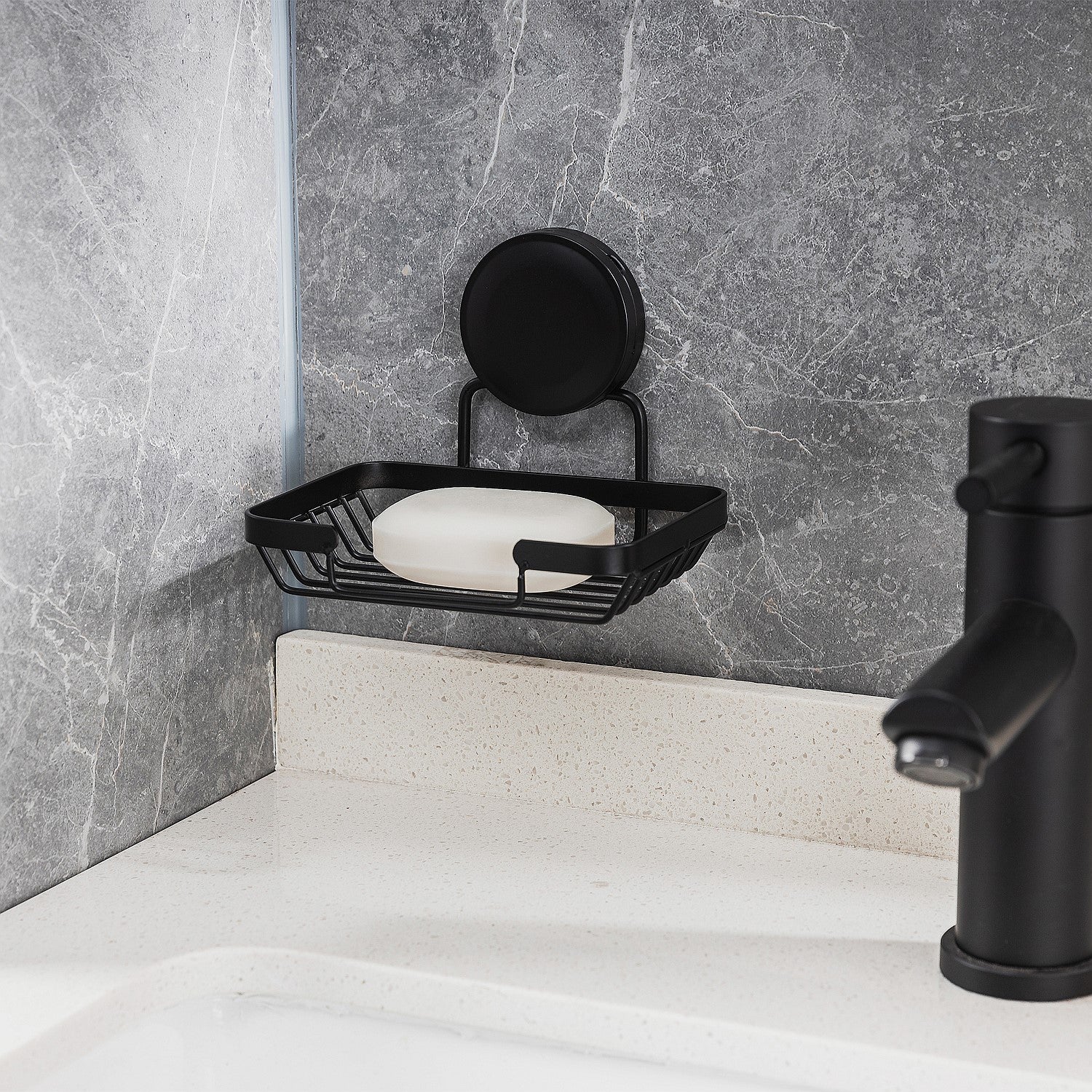 New & Improved Home Essentials Twist & Lock Soap Dish Holder
