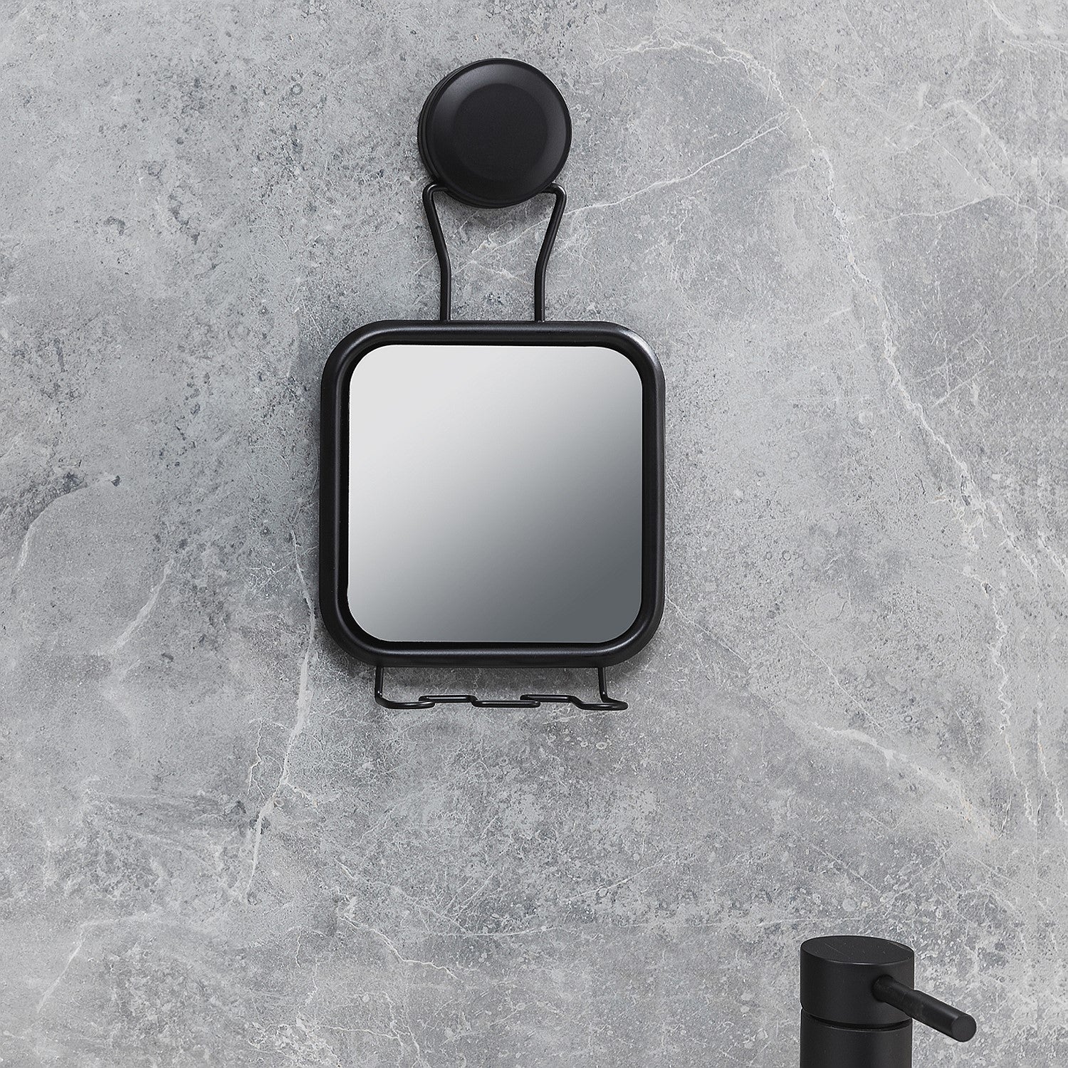 New & Improved Home Essentials Twist & Lock Mirror With Hooks