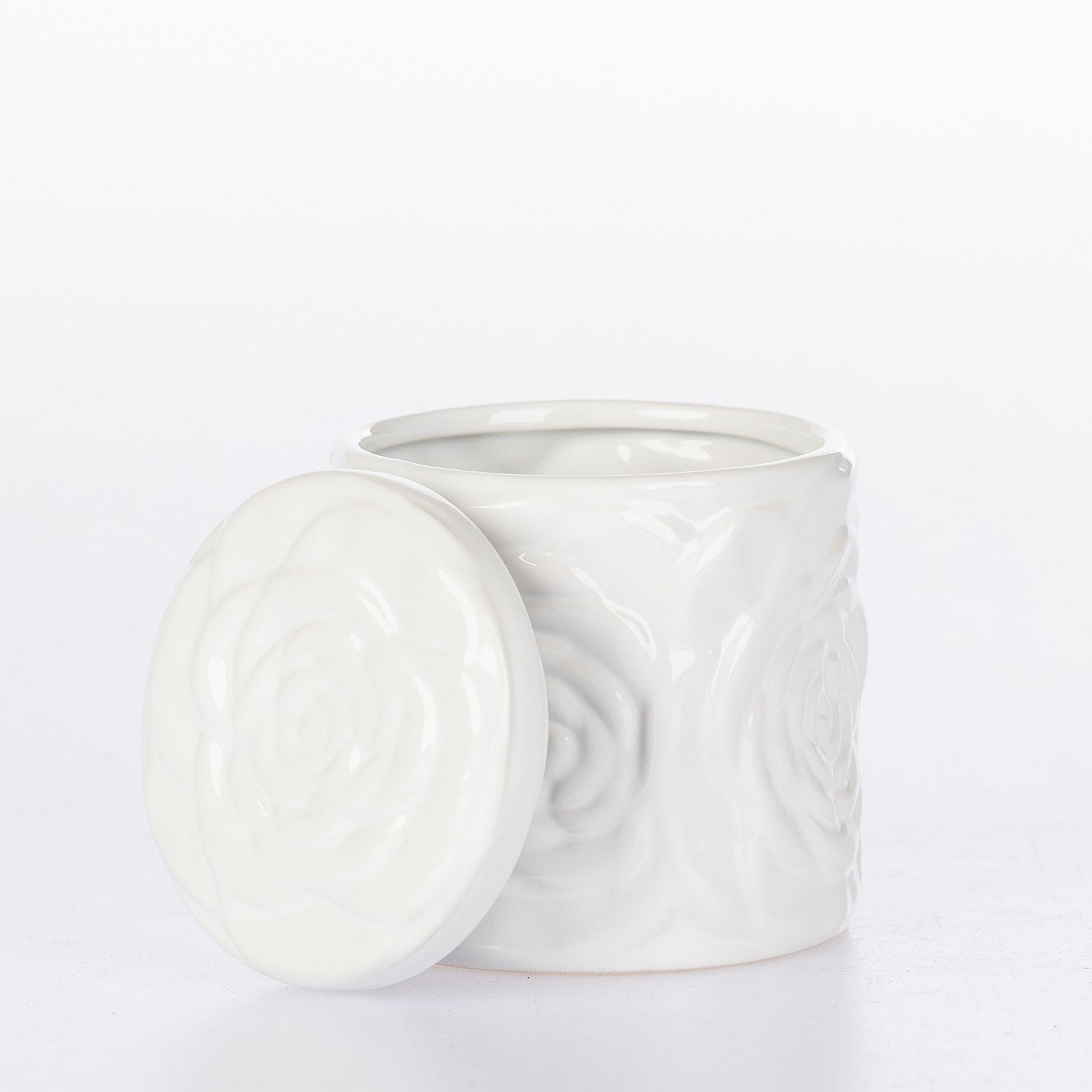 Gracious Living Rosey Embossed Canister