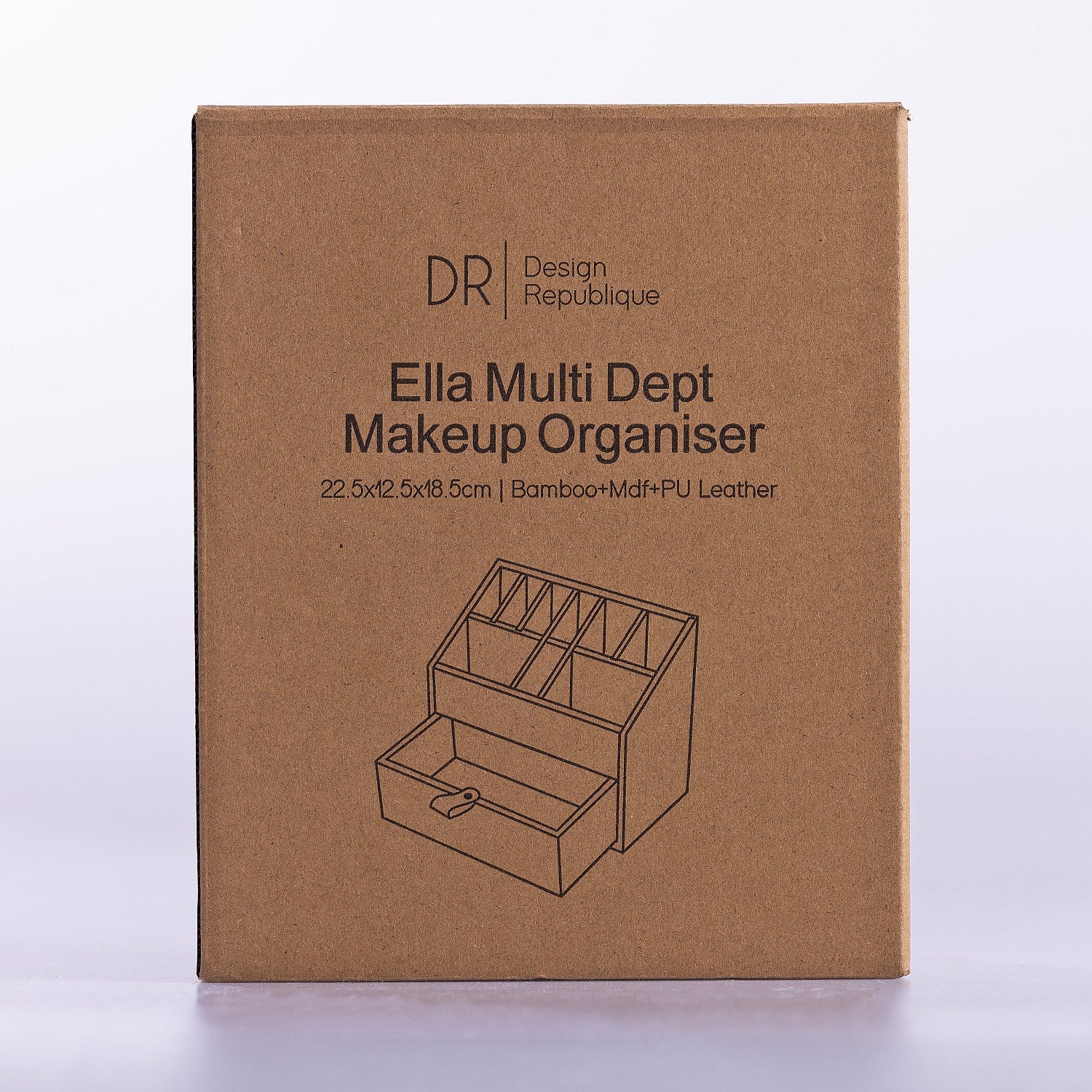 Design Republique Ella Multi Department Makeup Organiser