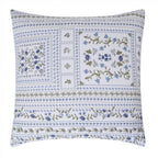 Decorative pillow with floral pattern on a white background