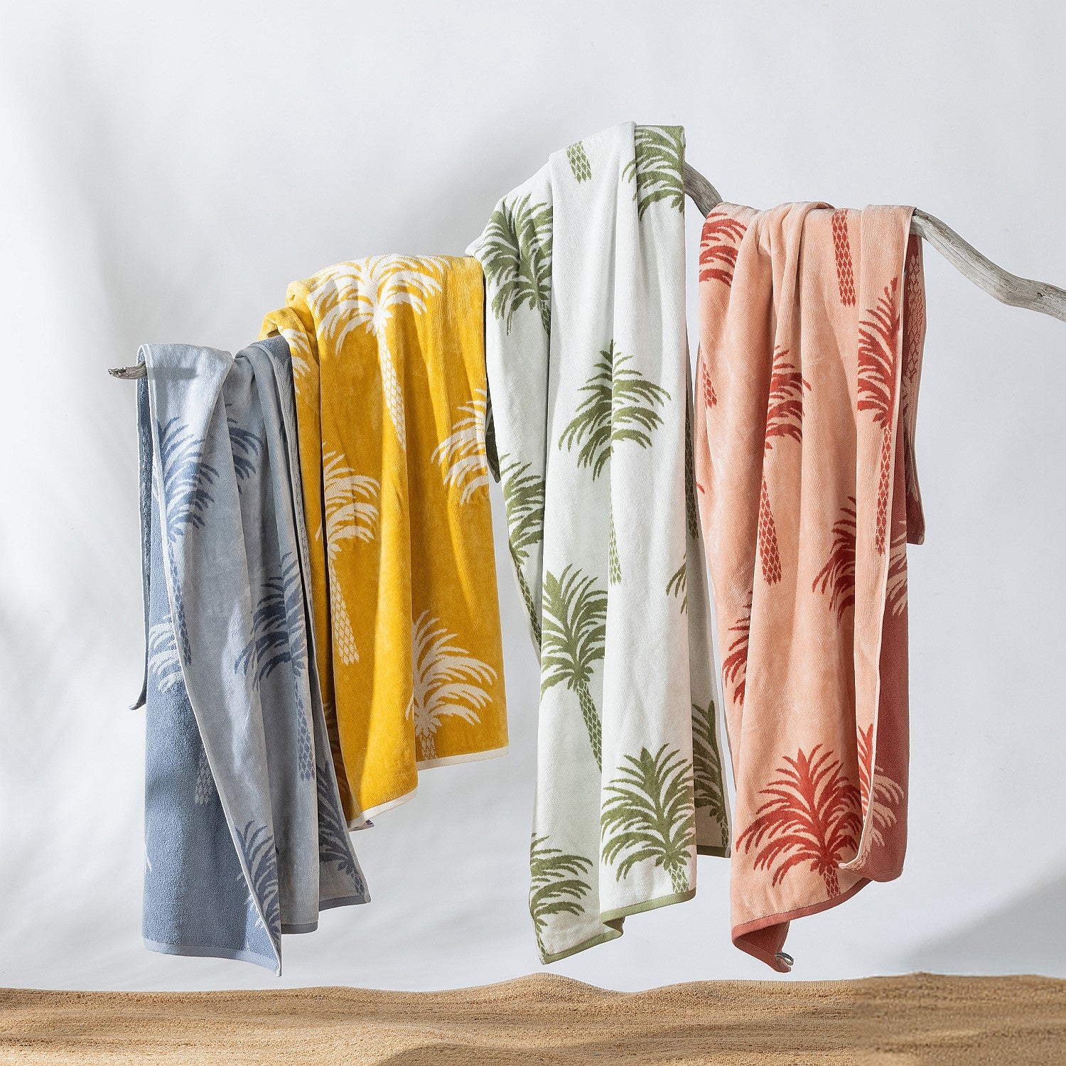 Cove Palm Tree Beach Towel
