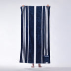 Cove Luxury Stripe Towel With Pocket