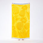 Seaside Supplies Double Jacquard Velour Beach Towel Pineapple 100x180cm