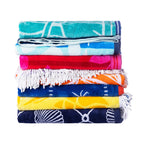 Seaside Supplies Double Jacquard Velour Beach Towel Check 100x180cm