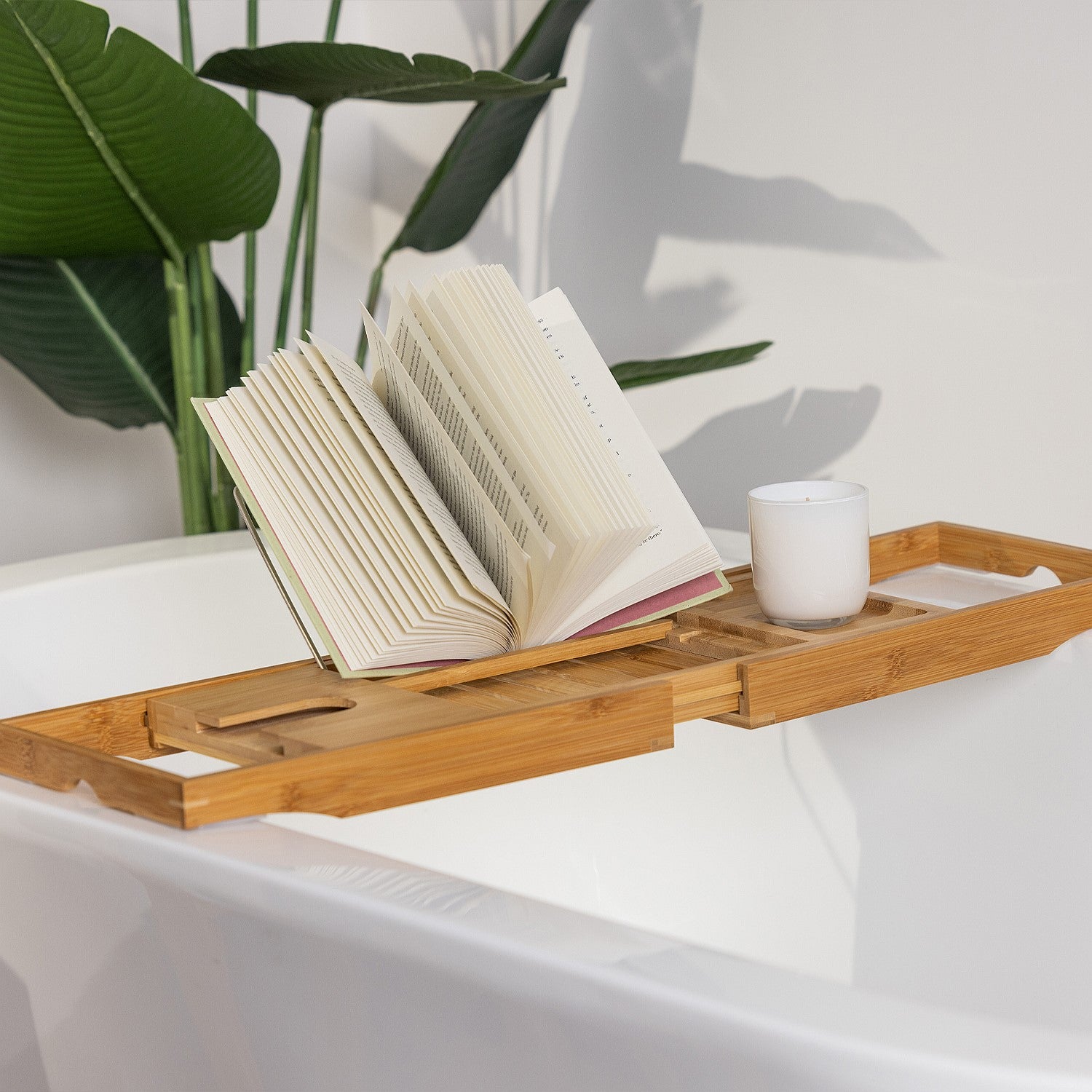 Solace Bamboo Extendable Bath Shelf