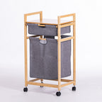 Solace Scottie Bamboo Shelves With Wheels