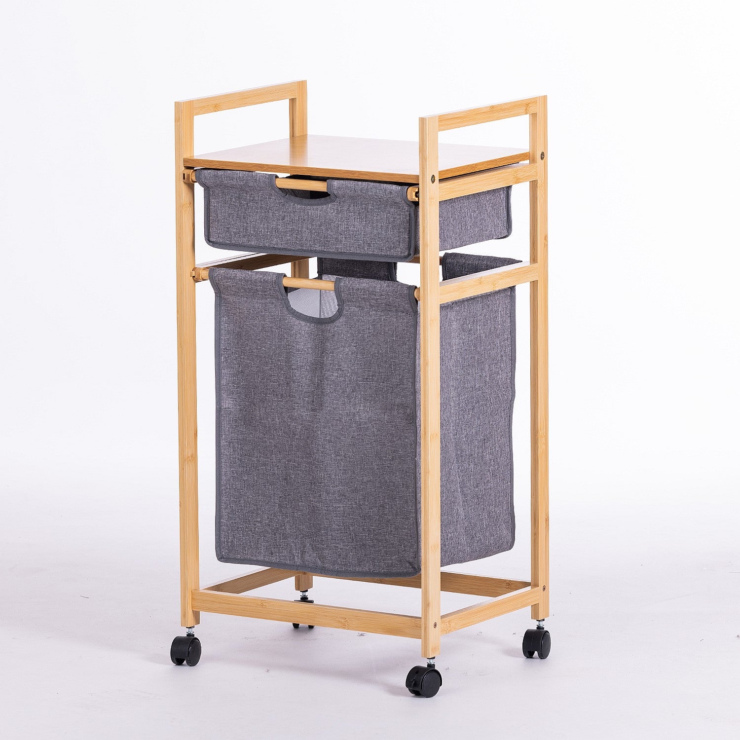 Solace Scottie Bamboo Shelves With Wheels