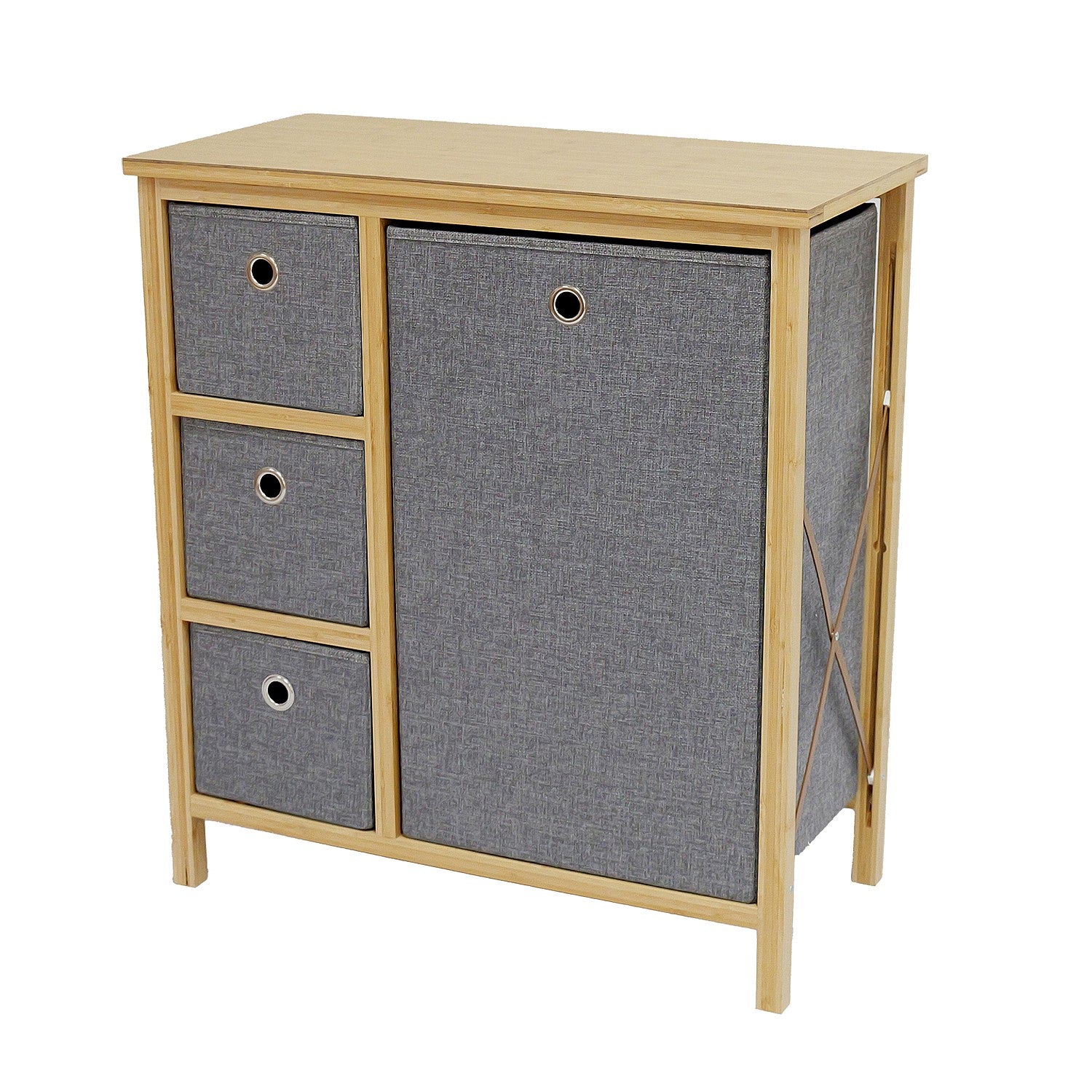 Home Co. Kyra Bathroom Laundry Hamper & Drawers