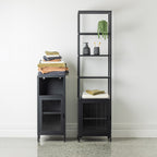 Design Republique Fluted Glass 1 Door Cabinet