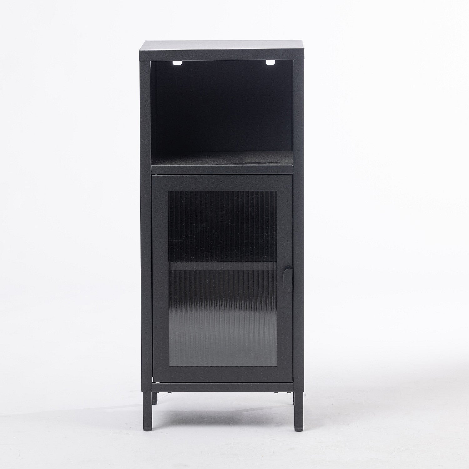 Design Republique Fluted Glass 1 Door Cabinet