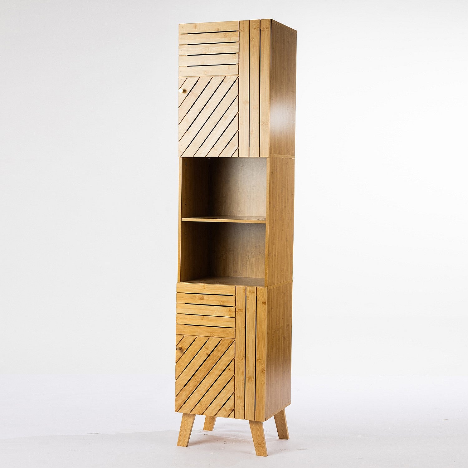 Solace Sibyl Tall 2 Door 2 Shelf Cabinet