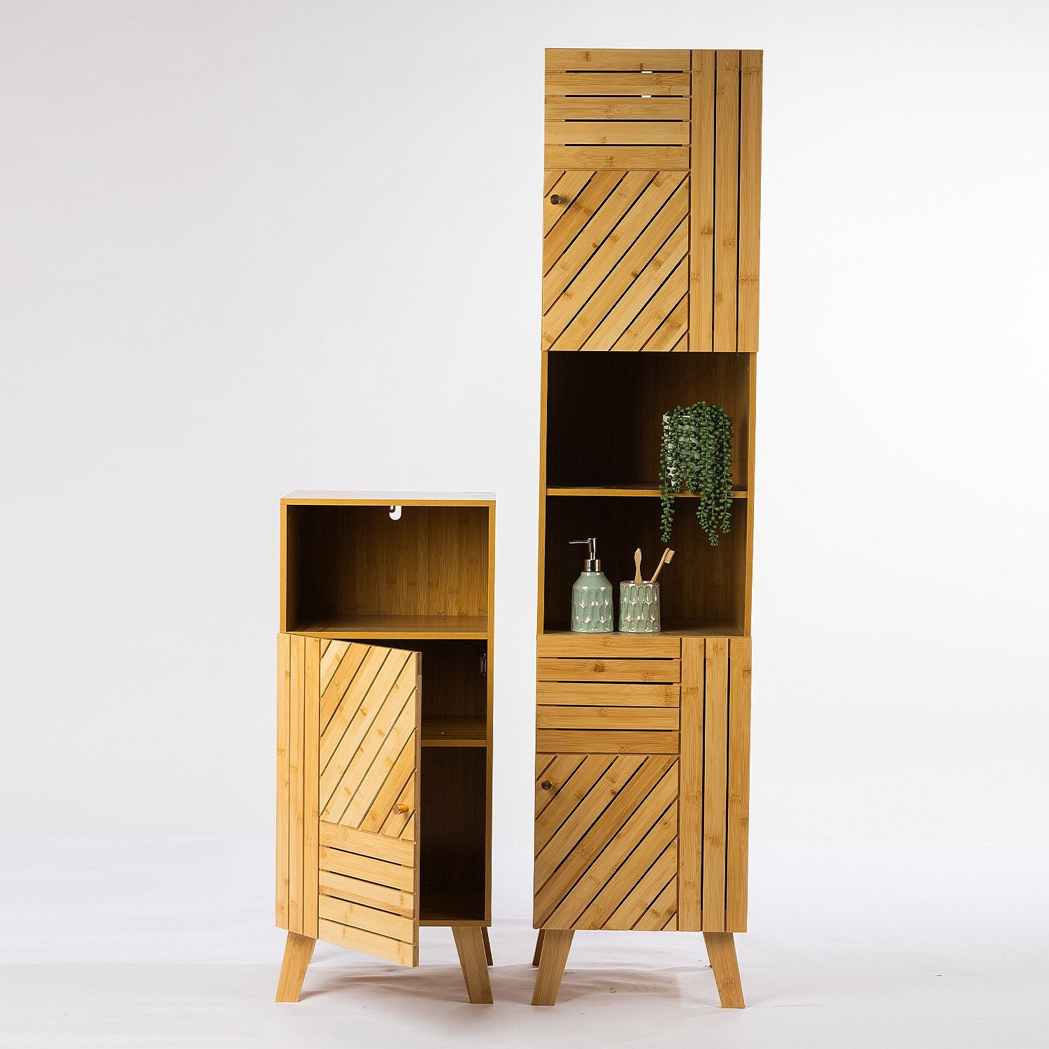 Solace Sibyl Tall 2 Door 2 Shelf Cabinet