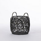 Cove Circles Weave Resin Basket