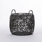 Cove Circles Weave Resin Basket