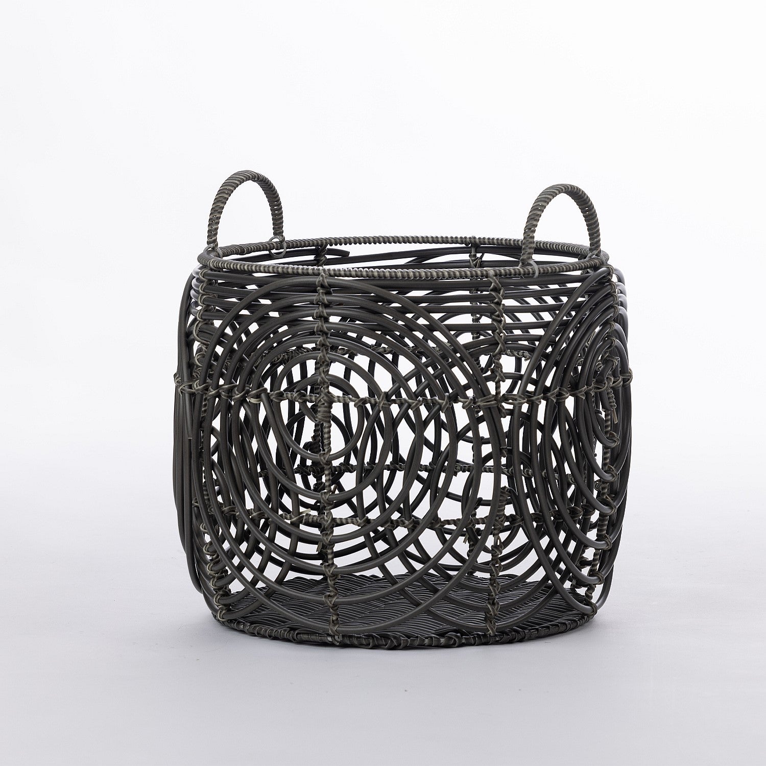 Cove Circles Weave Resin Basket