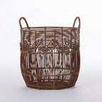 Gather Home Co. Fan Weave Resin Basket