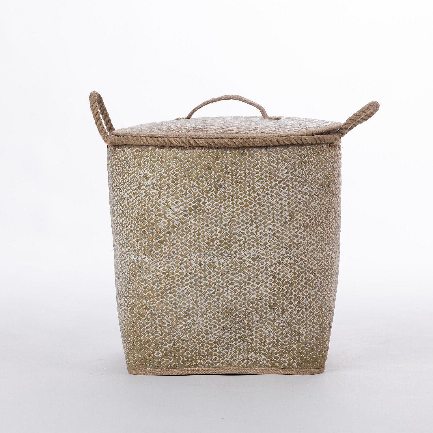 Gather Home Co. Palm Leaf Lidded Basket