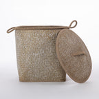 Gather Home Co. Palm Leaf Lidded Basket