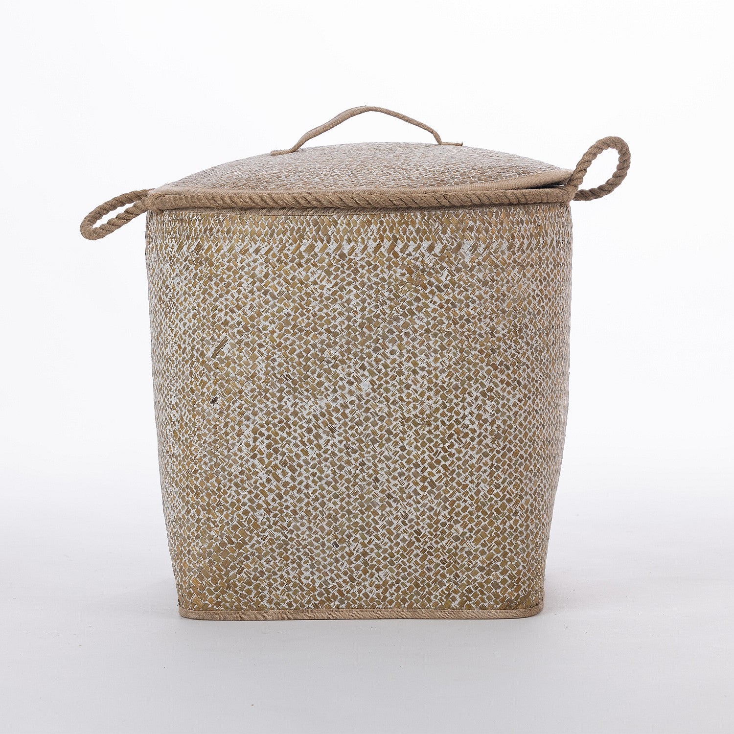 Gather Home Co. Palm Leaf Lidded Basket