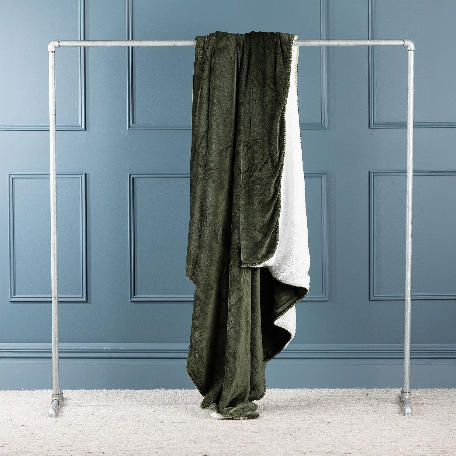 Home Co. Sherpa Lined Fleece Blanket