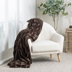Solace Channel Faux Fur Blanket