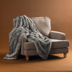 Design Republique Ash Faux Fur Blanket 180x200cm