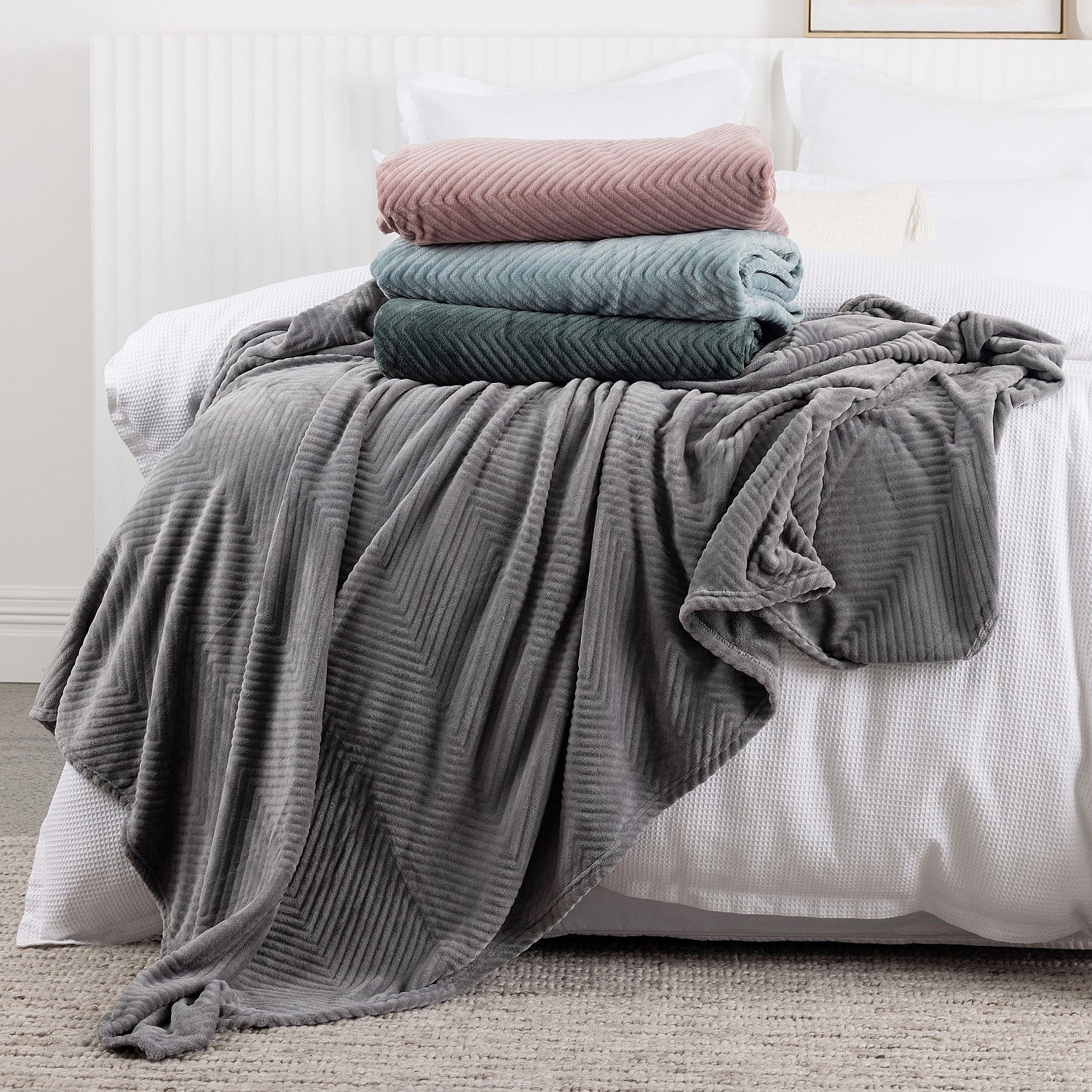 Home Co. Chevron Blanket