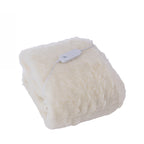 Sherpa electric blanket out of the packaging with the controller on top