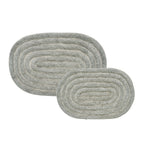 Eden Maderia Tufted Oval Bathmat Set