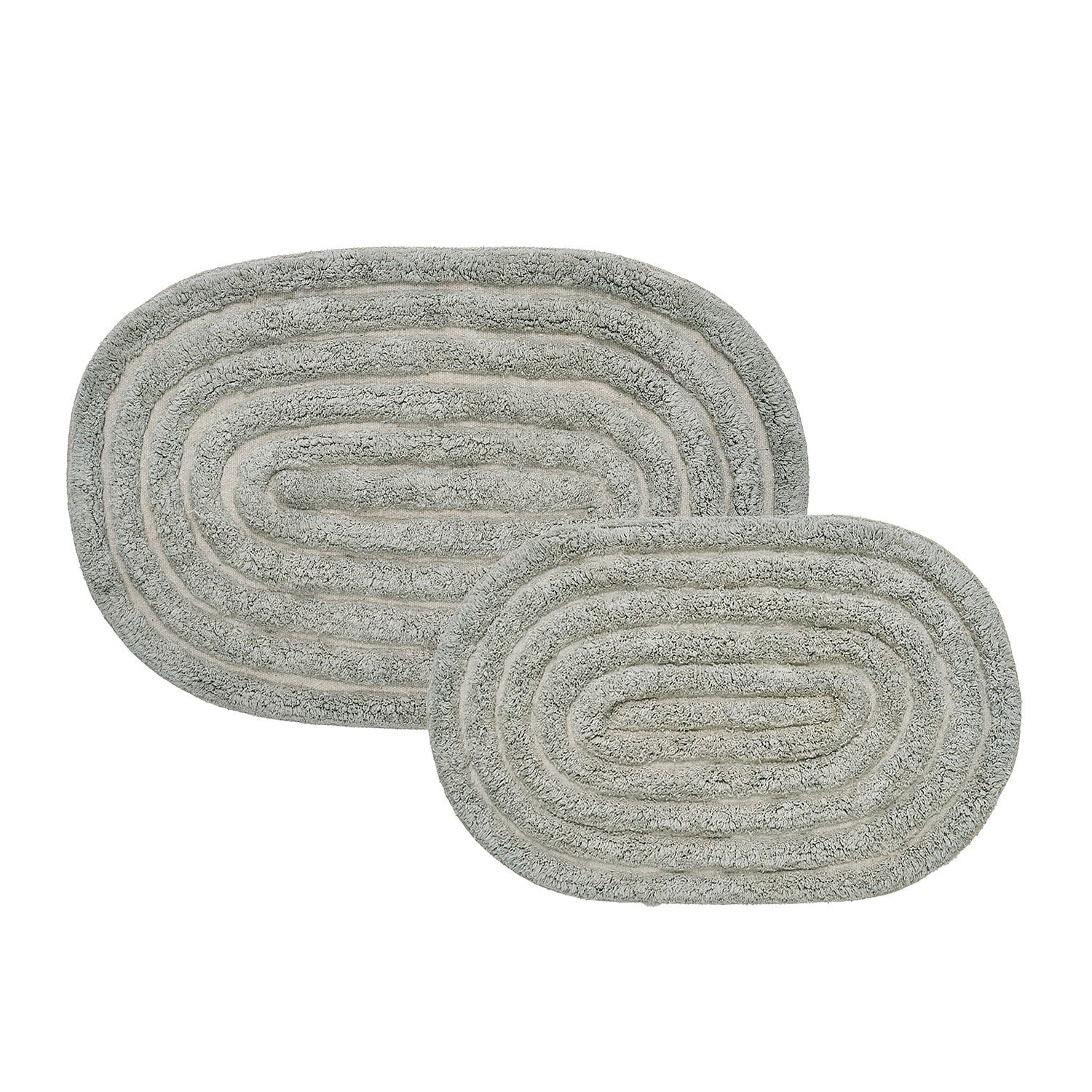 Eden Maderia Tufted Oval Bathmat Set