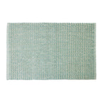 Sky Blue Home Co. Amelie Popcorn Bathmat with a woven popcorn texture and subtle geometric pattern on a white background.