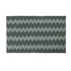 Sea Mist bathmat featuring a soft bobble texture with a white toggle-inspired zigzag pattern on a clean white background.