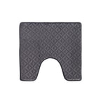 Ebony contour bathmat featuring a soft geometric textured design on a clean white background.