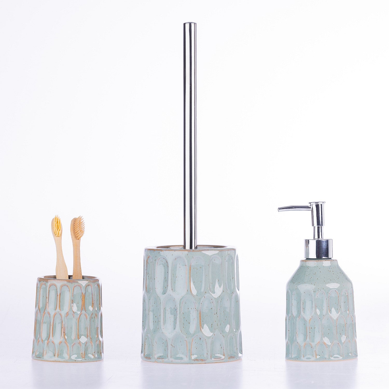 Fieldcrest Carly Stoneware Toilet Brush Holder