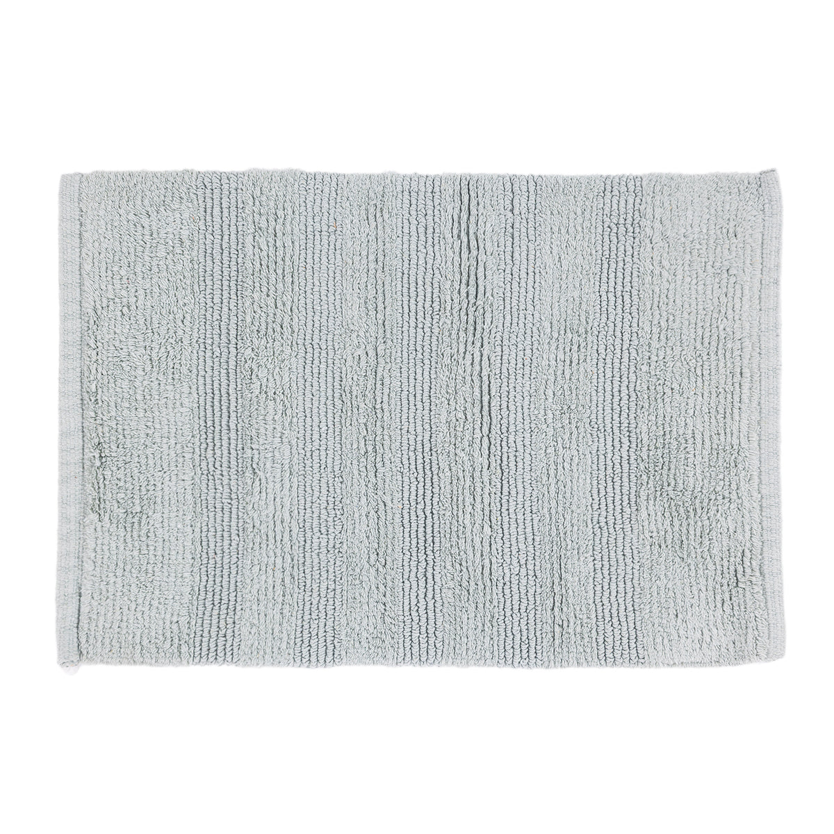 A rectangular Sage bath towel with a textured vertical ribbed pattern, shown flat against a solid white background.