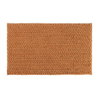 Design Republique Petra Toggle Bathmat in Almond with a soft chenille toggle texture and rectangular design.