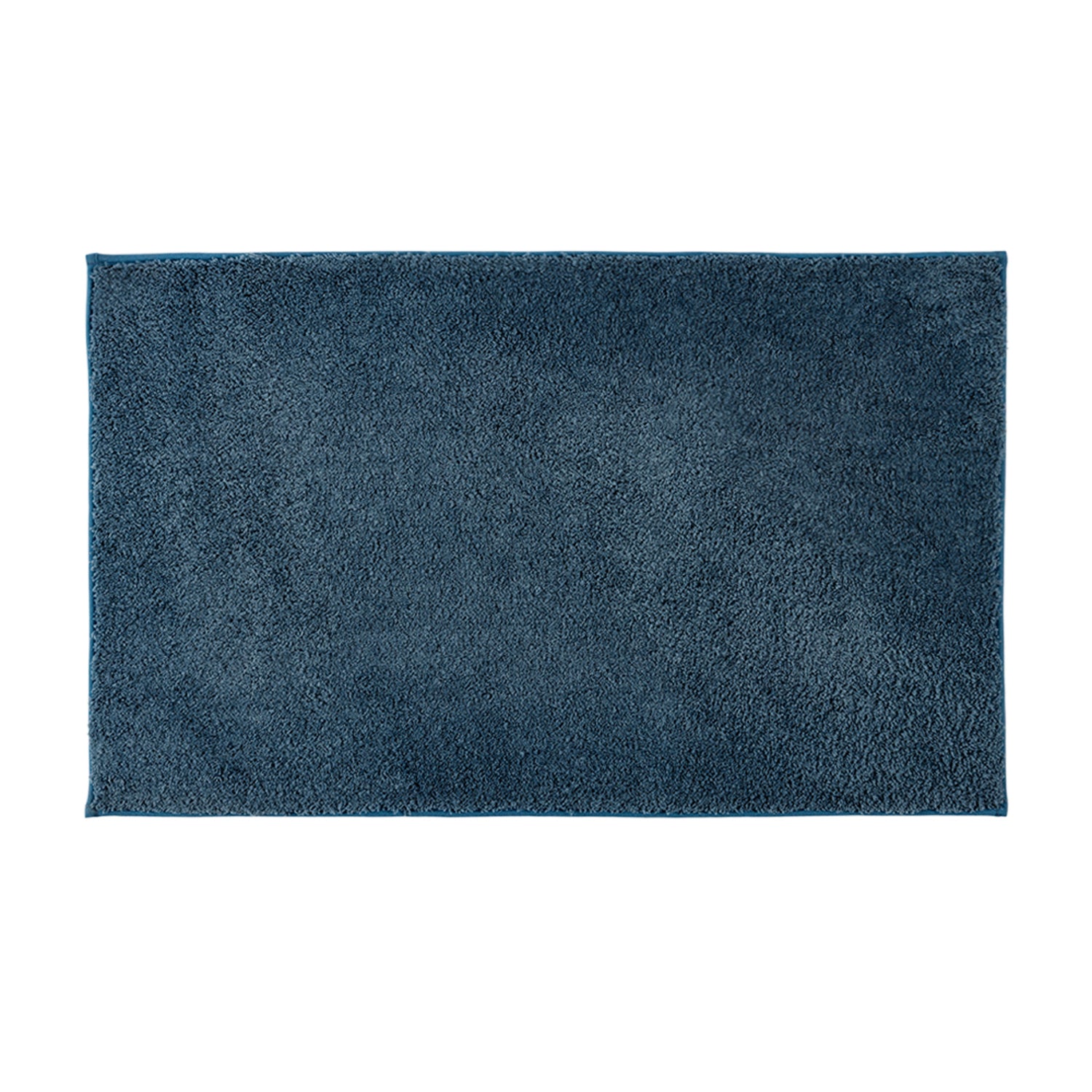Faded blue bathmat featuring a soft quick-dry textured finish on a clean white background.