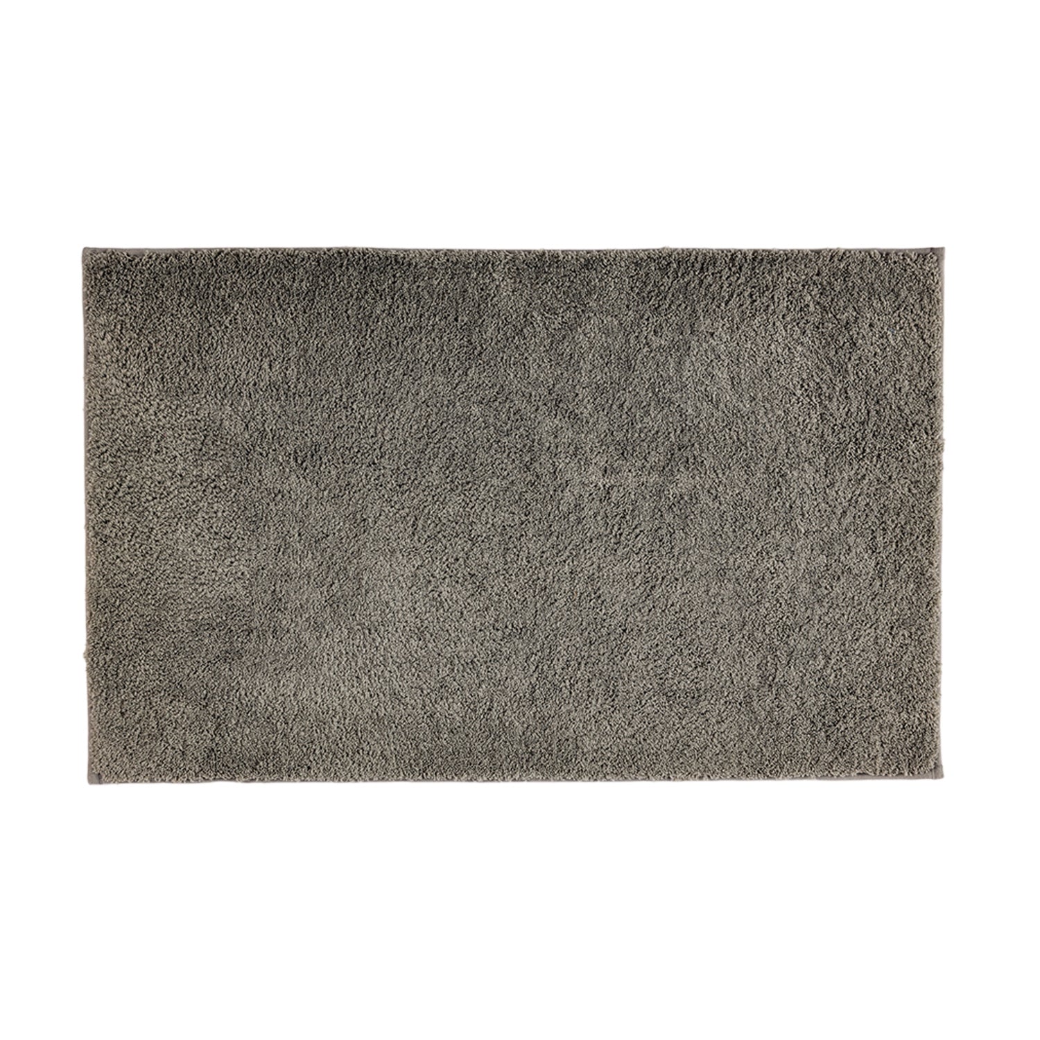 Silver bathmat featuring a soft quick-dry textured finish on a clean white background.