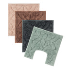 Luna Pattern toilet contour mats available in Blush, Chocolate, Charcoal, and Khaki.